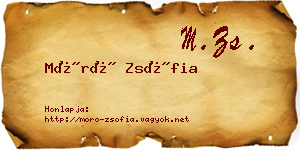 Móró Zsófia névjegykártya